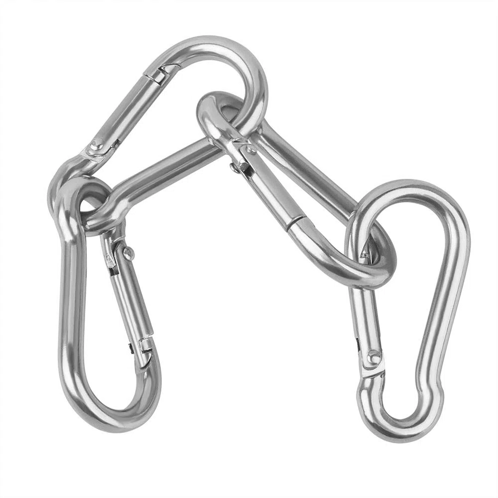 YuCool - 12 cuerdas de seguridad con cordón, cuerda de acero inoxidable 316 de 2 mm con 4 hebillas de elevación para evitar pérdidas y colgar luces modernas