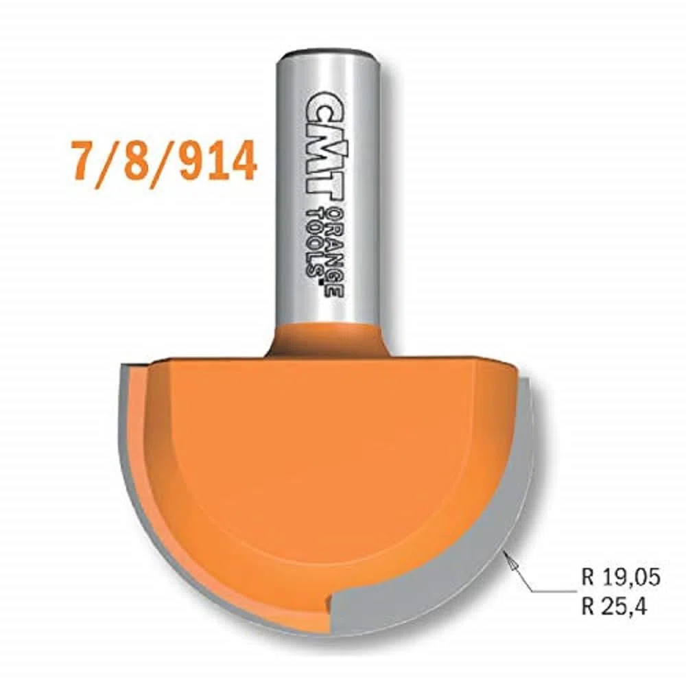 CMT Orange Tools 914.160.11 - Fresa radio convexo hm s 8 d 16 r 8