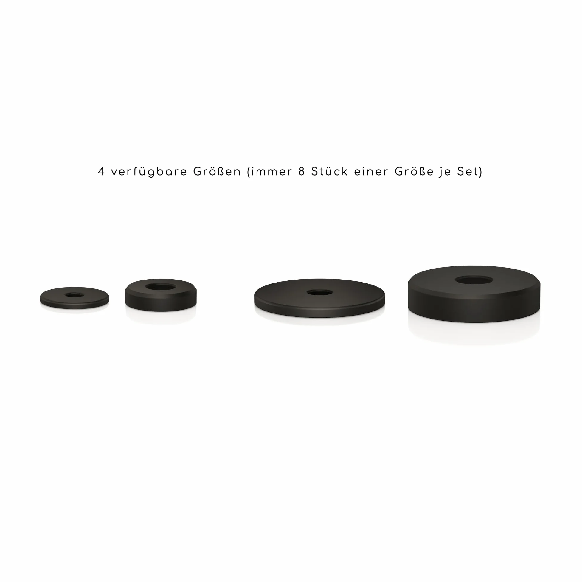 VIABLUE Absorber Soft Pads UFO Bottom * Ø 30 * Altura 7,4 mm * 8 unidades/Set * Amortiguador de resonancia * Amortiguador de choque * Amortiguador de vibraciones