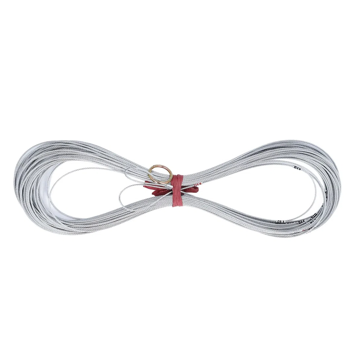 Cuerda de medición de Alambre de Acero, básculas Transparentes duraderas, 50m, Cuerda de Medida portátil sin contracción, ingeniería de construcción