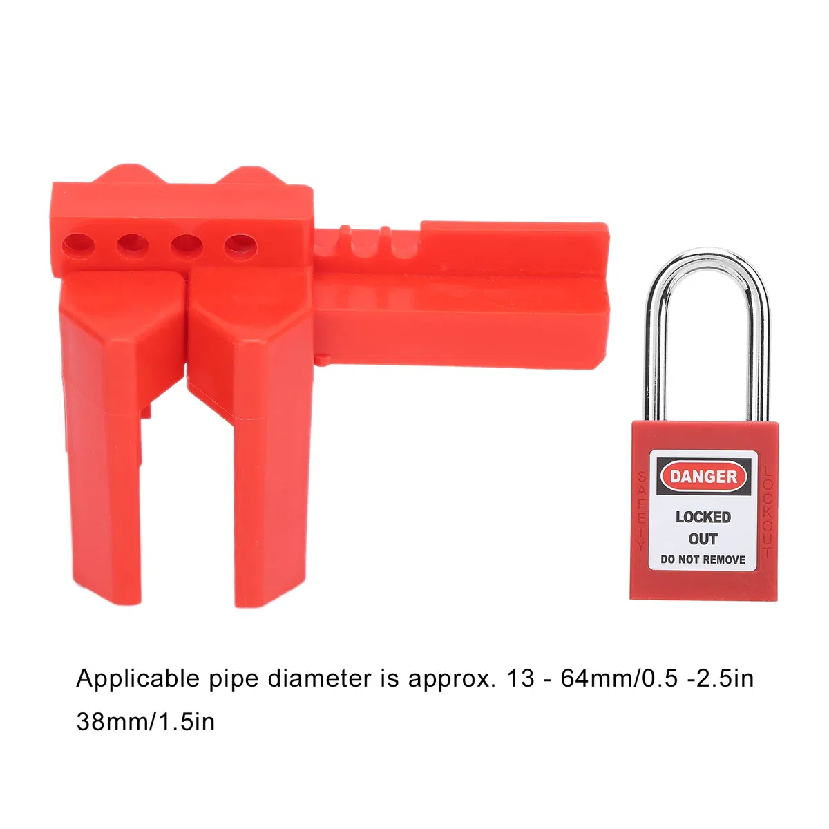 Kit de bloqueo de registro, kit de candado antideslizante Kit de candado industrial para válvulas de válvulas
