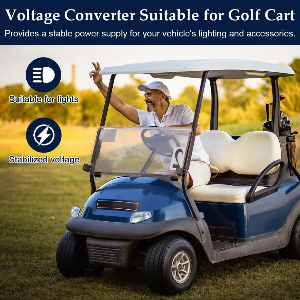 DC-DC convertidor de 12V a 24V 10A 240W con Fusible y Conectores rápidos, convertidor de Voltaje 12V 24V para Carro de Golf Coche Ligero camión