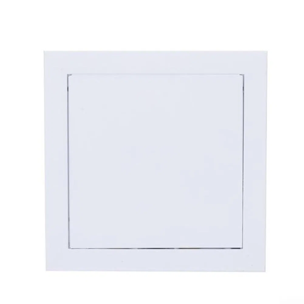 Elegante combinación de acero galvanizado blanco y aluminio en una puerta de inspección eficiente (250 x 250 mm)