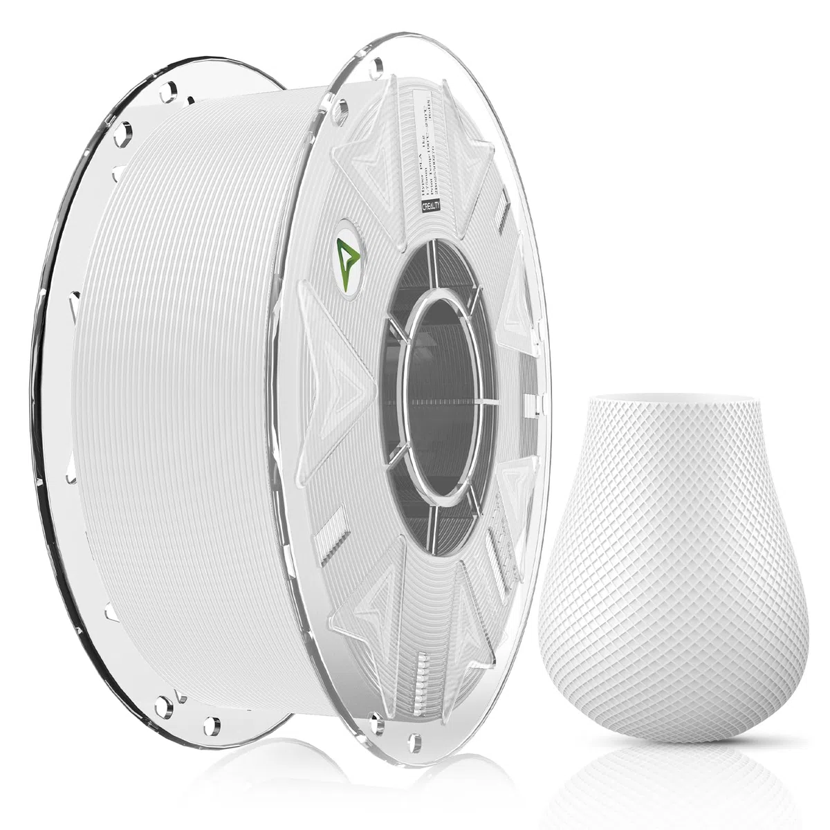 Creality PLA Filament,Hyper PLA RFID Para Impresora 3D, Alta Velocidad 30-600 mm/s, Bobina de 1kg(2,2 lb) Con Soporte CFS,for Con K2 Plus Combo y la Mayoría de Impresoras 3D,Blanco
