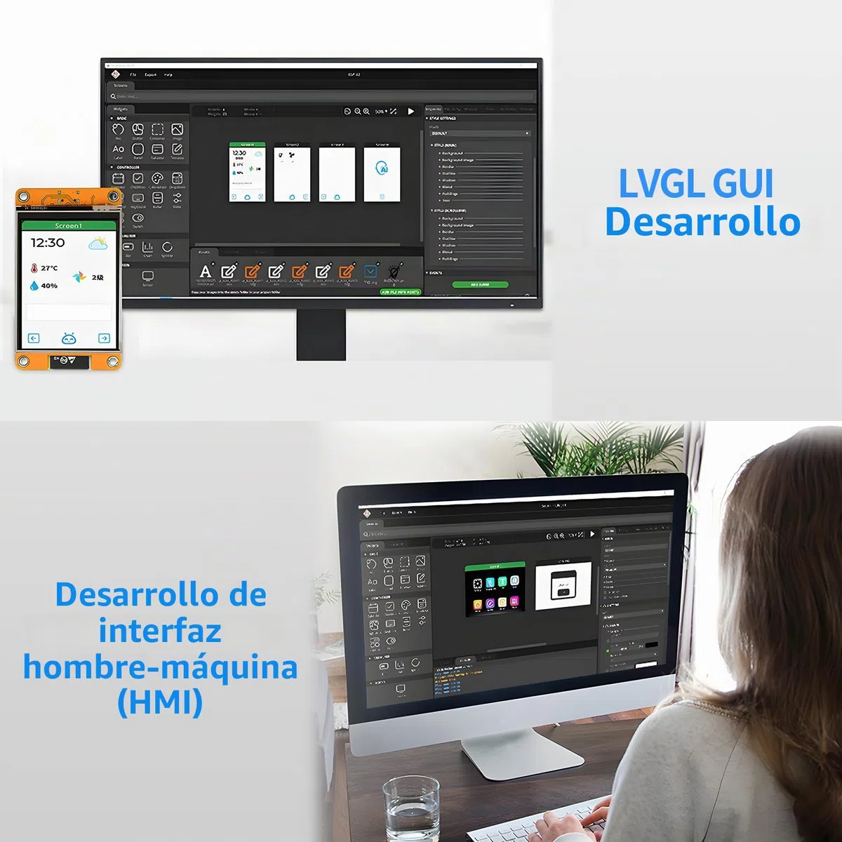 diymore Pantalla ESP32 de 3.2 Pulgadas, para Placa de Desarrollo ESP-32 WiFi Bluetooth, Controlador ST7789P3, Pantalla LCD de 240 x 320, módulo TFT Inteligente, Pantalla táctil, conectividad IoT de