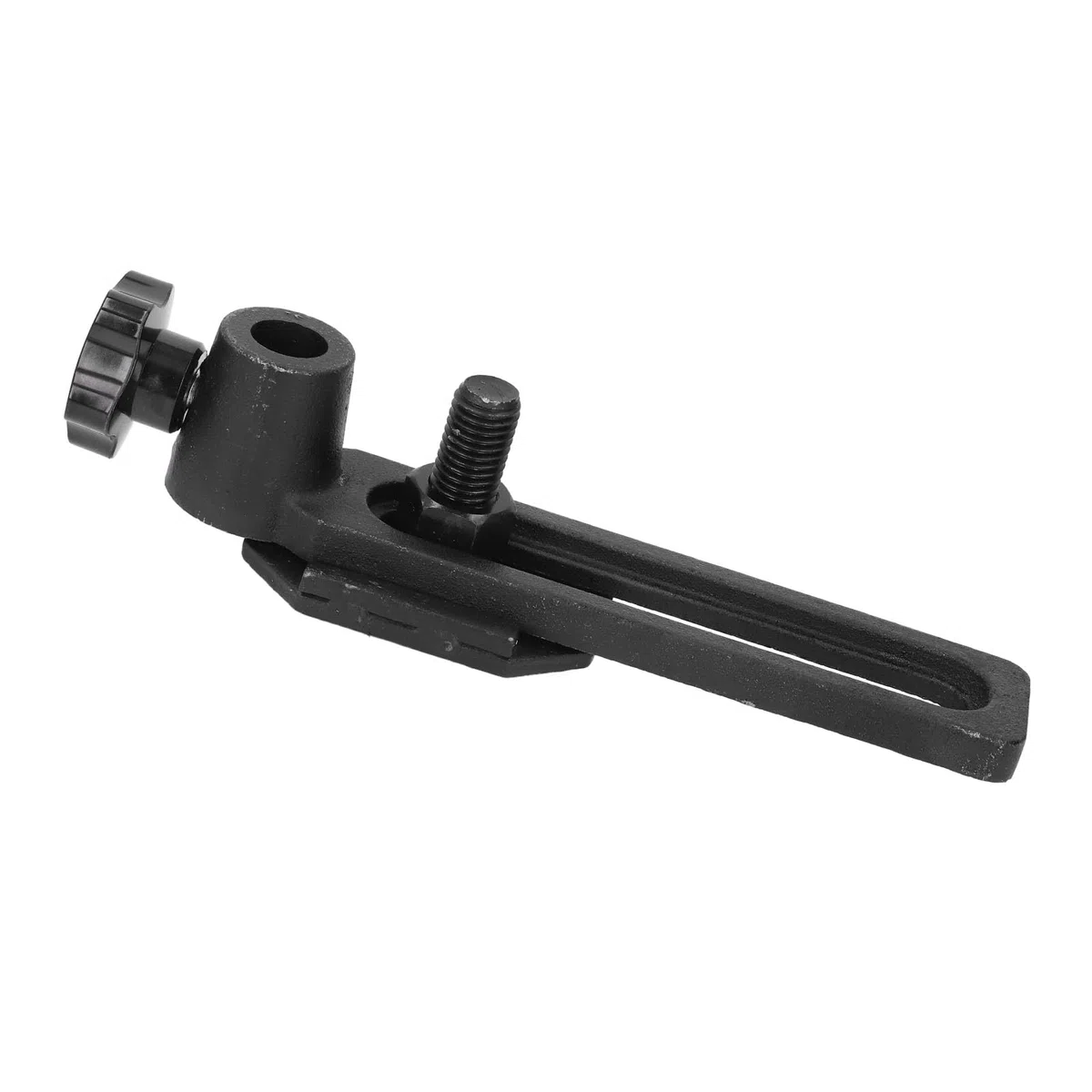 Base de Soporte para Herramientas de Torneado de Madera de Acero Fundido, Apertura de Soporte de Torno con Guía Suave para los Dedos para Poste de Columna de 5/8 Pulgadas