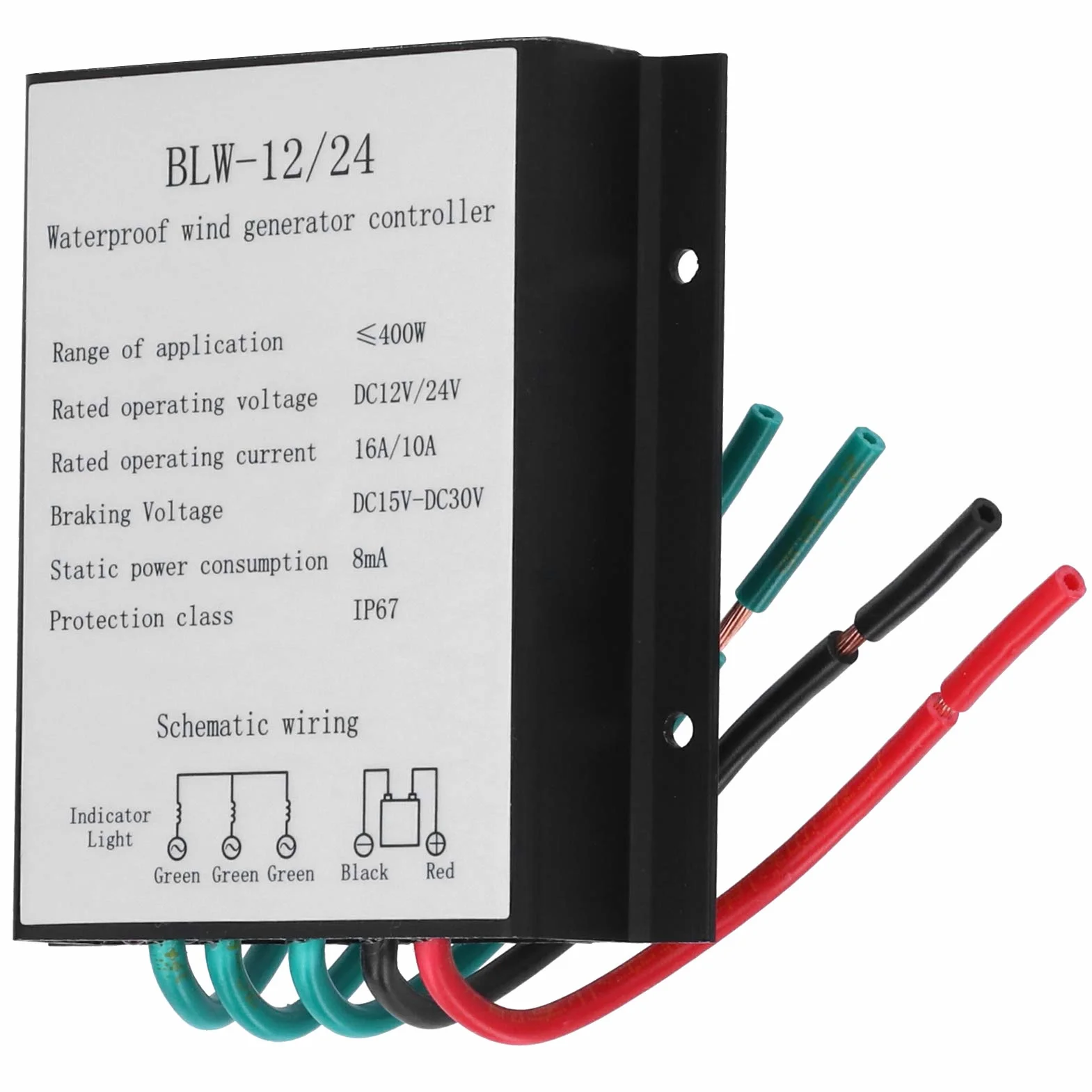 Eujgoov Generador de Viento 400W Aleación de Aluminio Turbina de Viento Regulador de Carga Controlador de Batería Accesorios