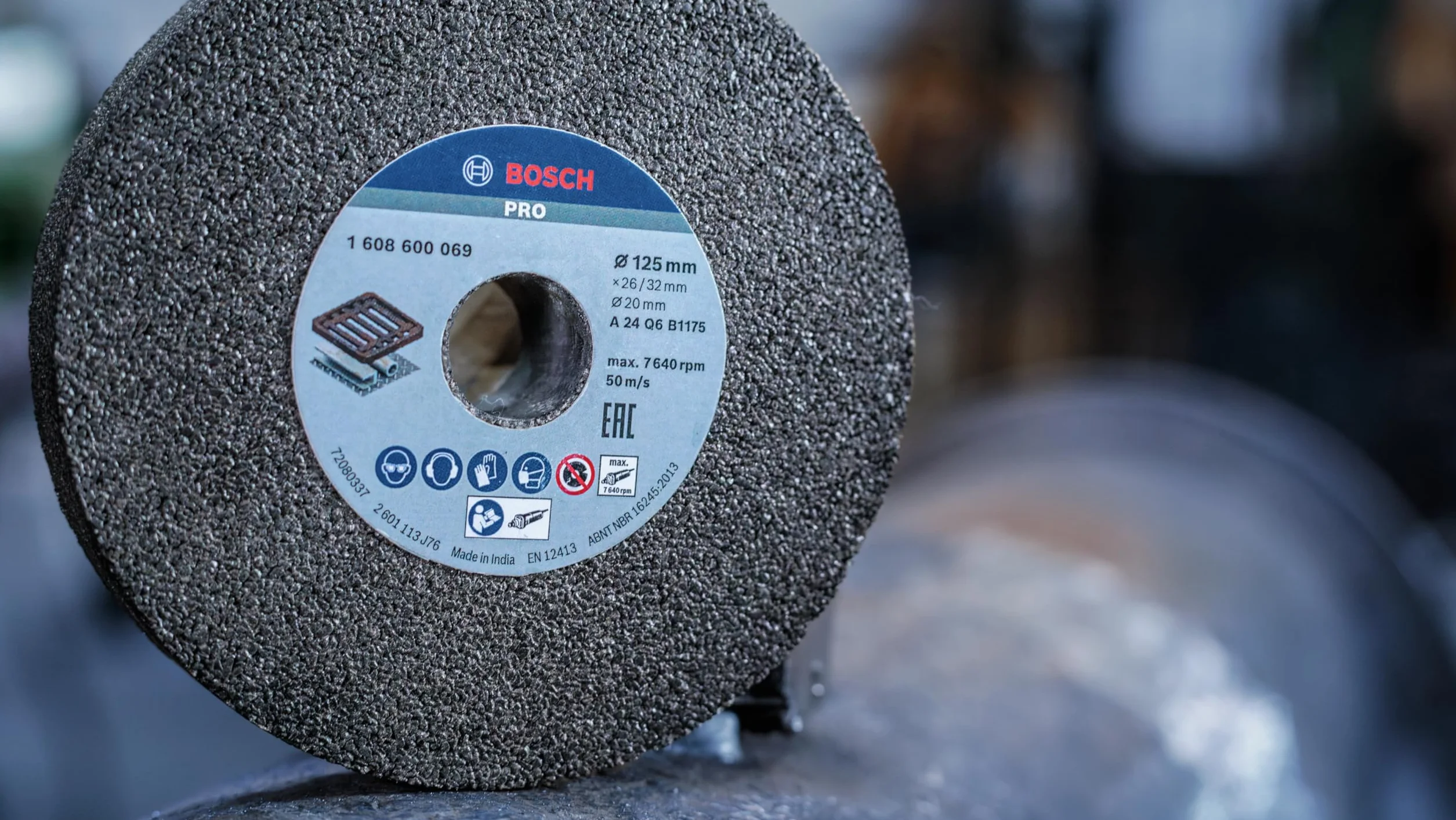 Bosch 1 608 600 069 - Disco de amolar para amoladoras rectas - 125 mm, 20 mm, 24 (pack de 1)