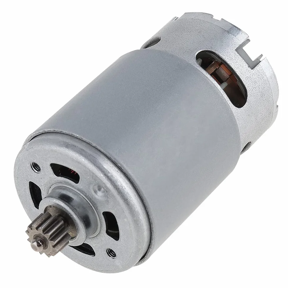 ChgImposs RS550 - Motor CC de 21 V y 19500 RPM con dos velocidades, 12 dientes y caja de engranajes de alto par para taladro eléctrico/destornillador