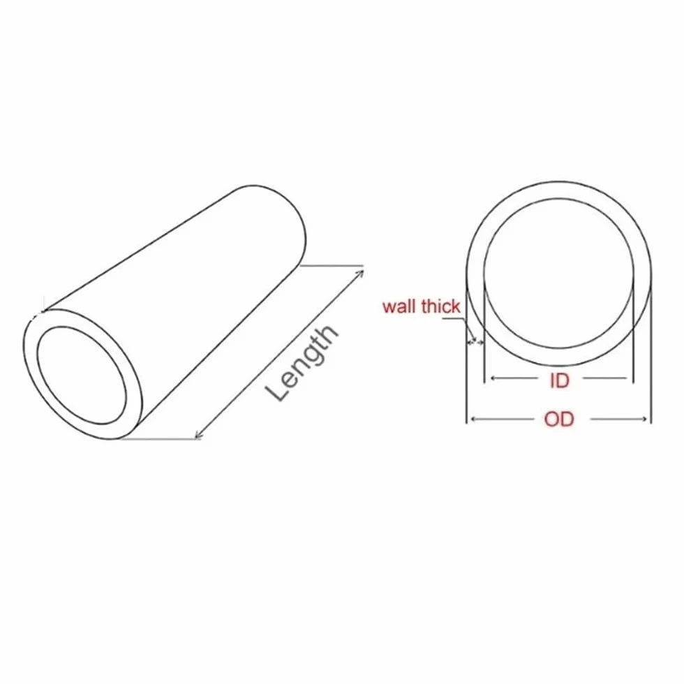 Tubo redondo hueco de acero al carbono 20#, tubo de metal de precisión de 40 mm de diámetro exteri0r de 42 mm x 50 cm, tubo de hierro fácil de procesar y soldar, 1 ud.(40 X 31MM)