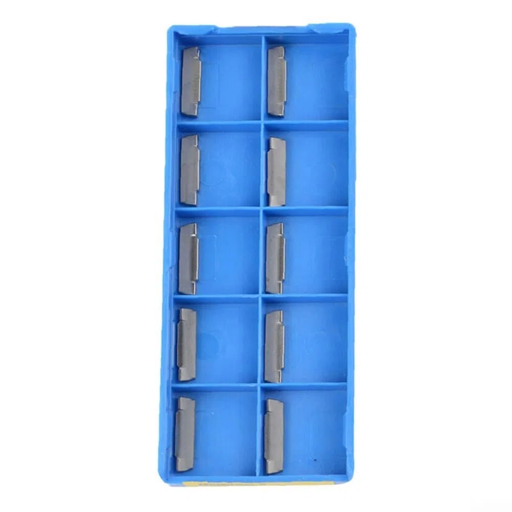 Insertos de carburo, 10PCS MGMN200-G H01 2mm de ancho cortador para aleación de aluminio, inserto de mecanizado