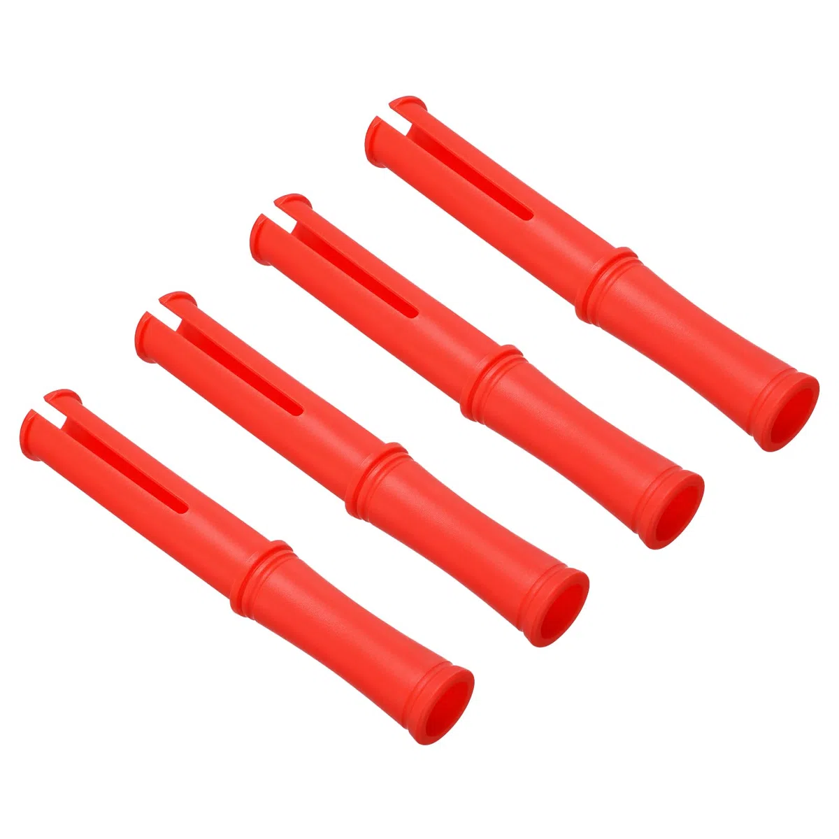 PATIKIL 10 Pulgadas Retráctil Envoltura Mango, 4uds Estirable Envoltura Dispensador Estirable Película Dispensador Pequeño Mano Dispensador Ahorro para 1.5 Pulgada Núcleo, Rojo