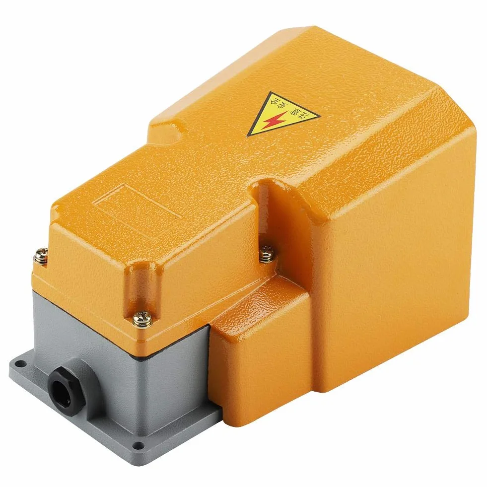 GOTOTOP Interruptor de pedal industrial momentáneo Foot Pedal Switch Foot Controller pedal interruptor, 250 V 10 A