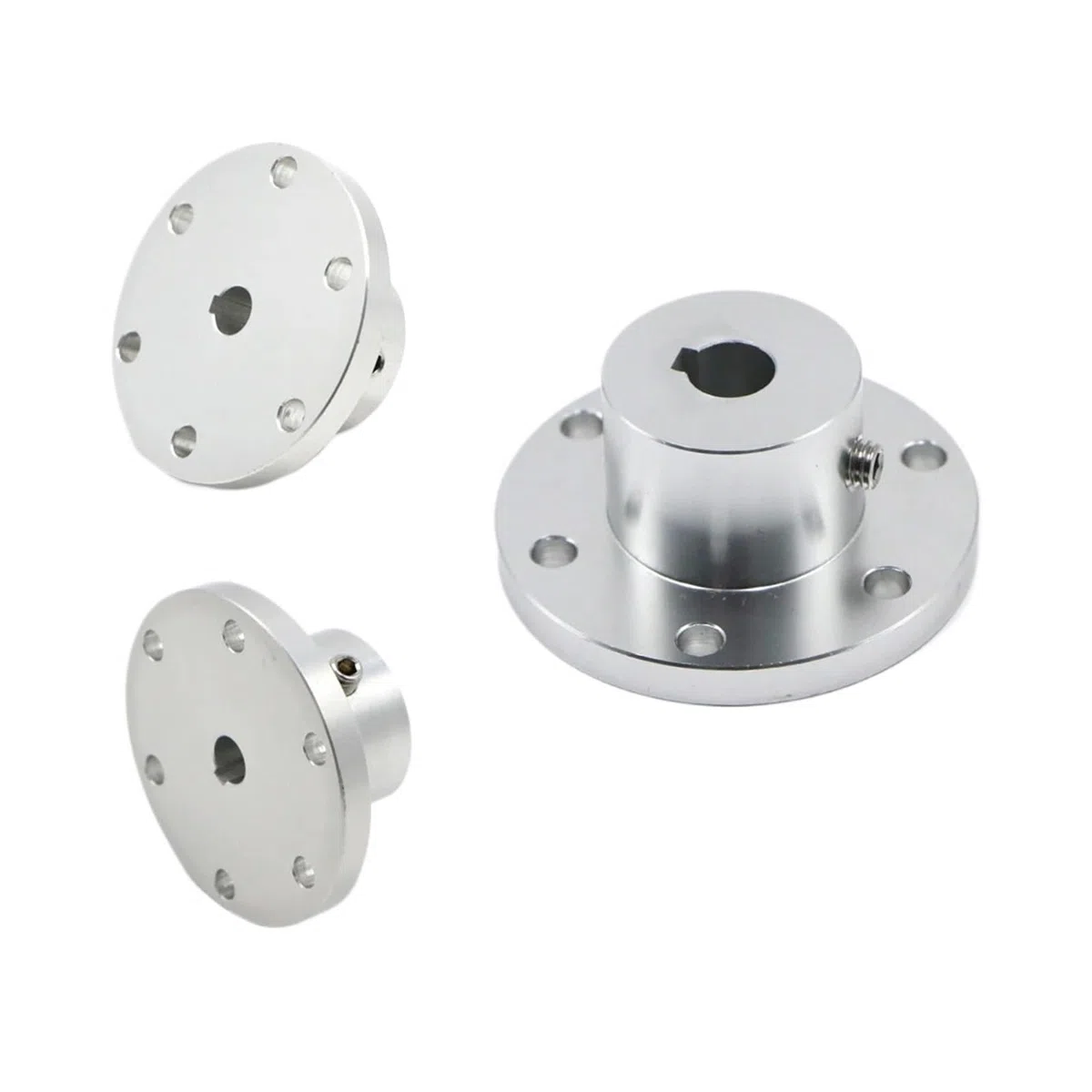 Conector de Acoplamiento de Brida rígida, Acoplamiento de Brida de Acoplamiento de Alta Resistencia con Ranura for chaveta de 5, 6, 8, 10, 12, 14, 15, 16 y 18 mm(A 10mm Keyway)
