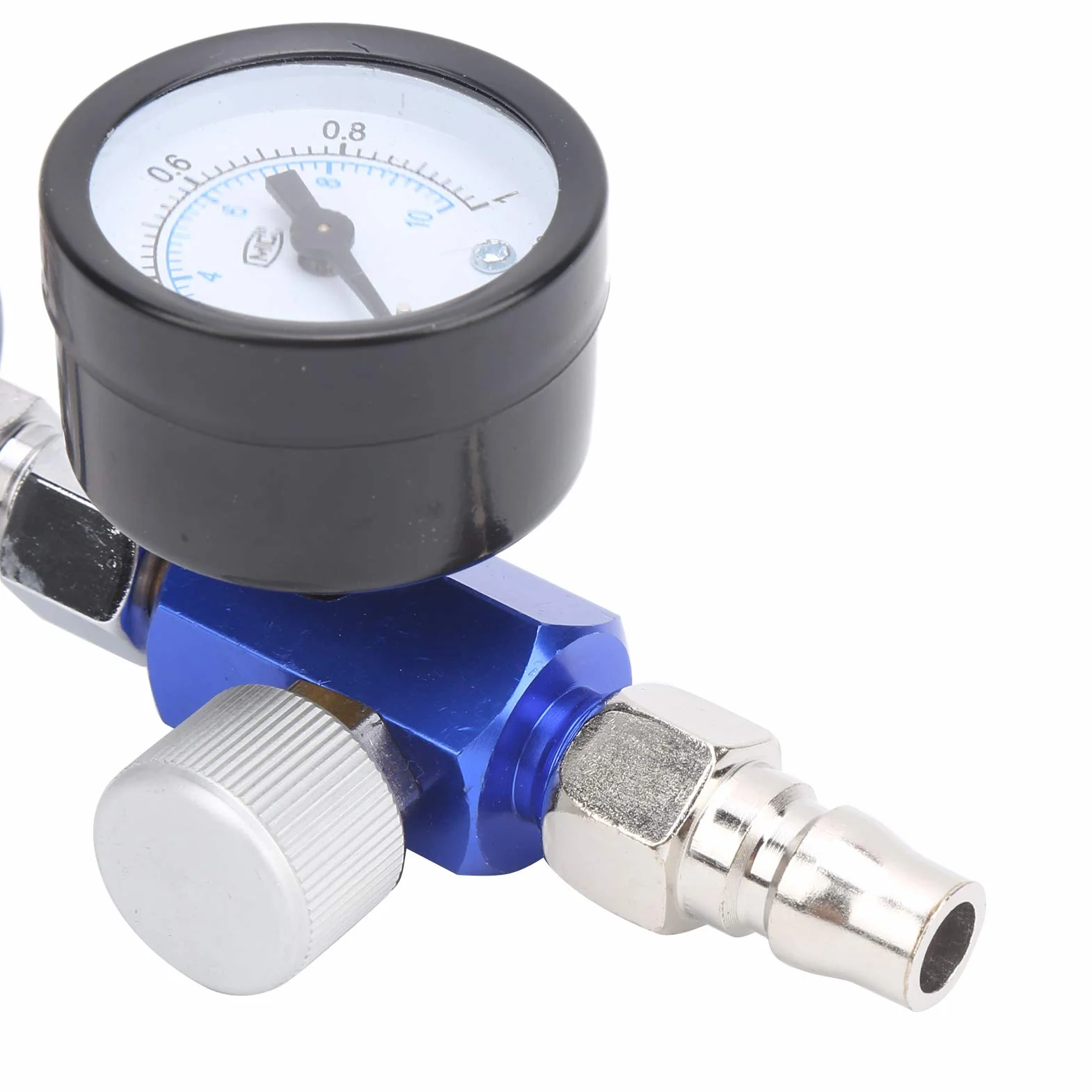 Ejoyous Controlador de Presión del Aire, Reductor de Presión del Regulador de Presión 1/4 Pulgada para el Filtro de Aire de la Pistola de Pulverización con Separador de Agua
