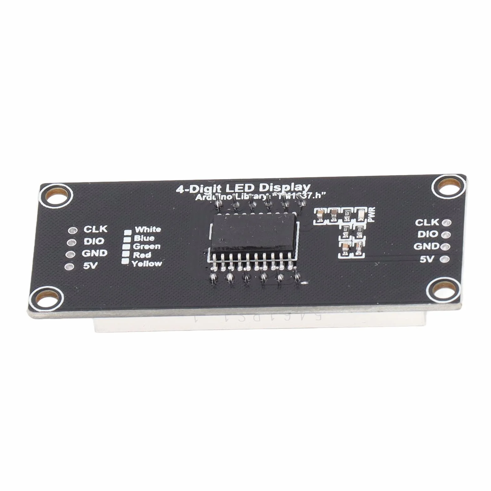 4 Piezas Módulo de Pantalla LED TM1637 de 4 Dígitos y 7 Segmentos (0,56 Pulgadas) con Chip Controlador Integrado, Pantalla Digital con Punto Decimal para Arduino y Raspberry Pi