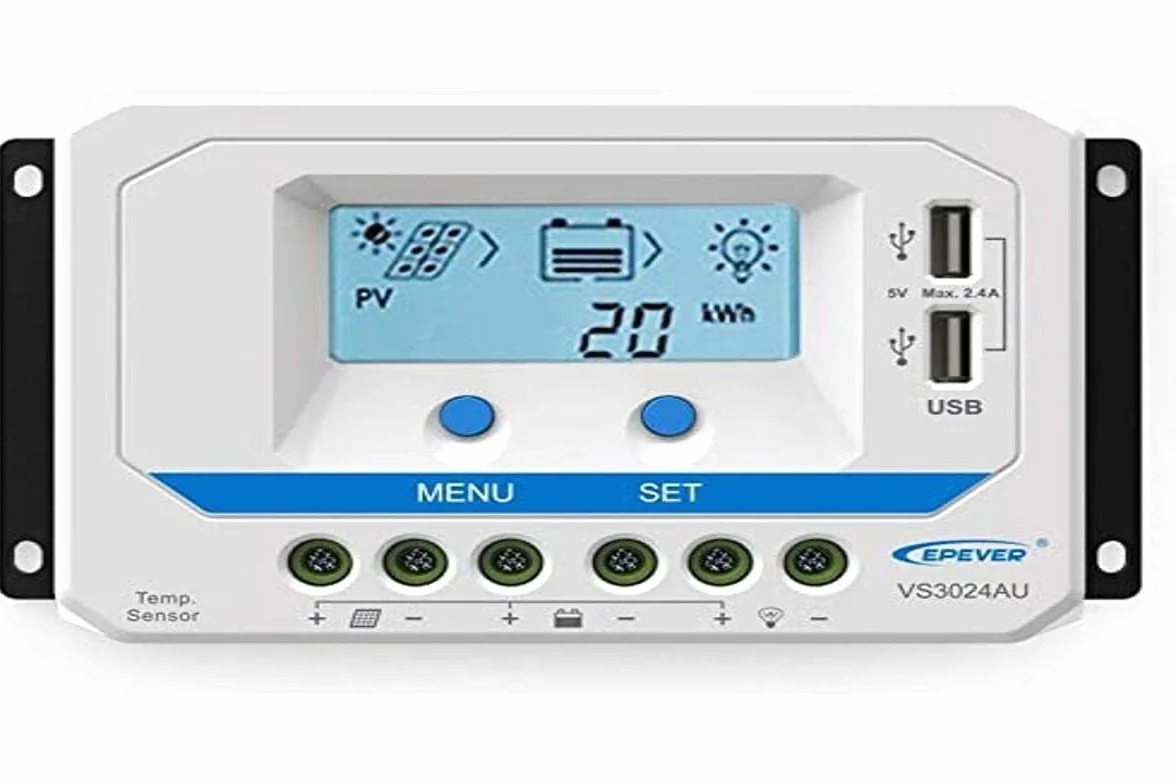 EPEVER PWM VS3024AU 30A Controlador de carga 12/24V max. PV 50V