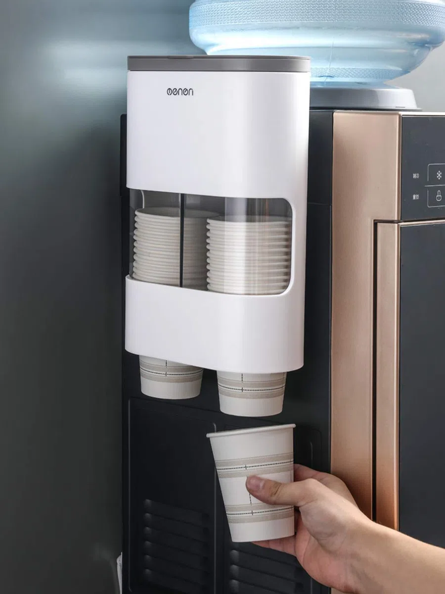 MHTECH Soporte automático para tazas, dispensador de vasos de papel, dispensador de vasos de papel desechable (ZBFPQ-HS)