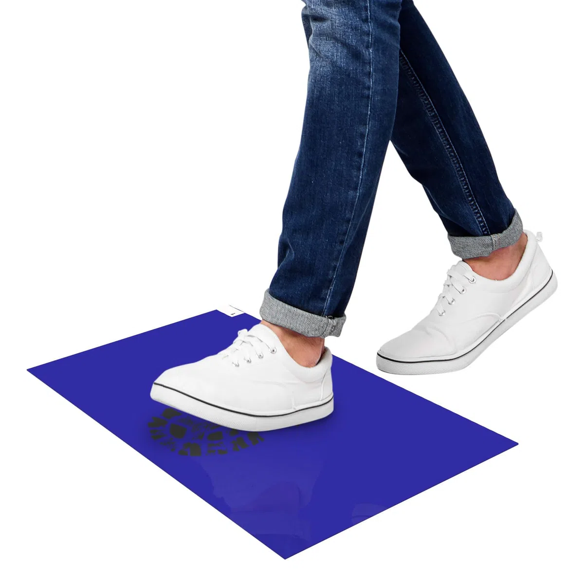 sourcing map 5Pcs Alfombrillas Adhesivas para Salas Limpias, 13" X 17" de Polietileno, Atrapan Suciedad y Polvo, para Salas Limpias, Almacenes, Laboratorios, Azul