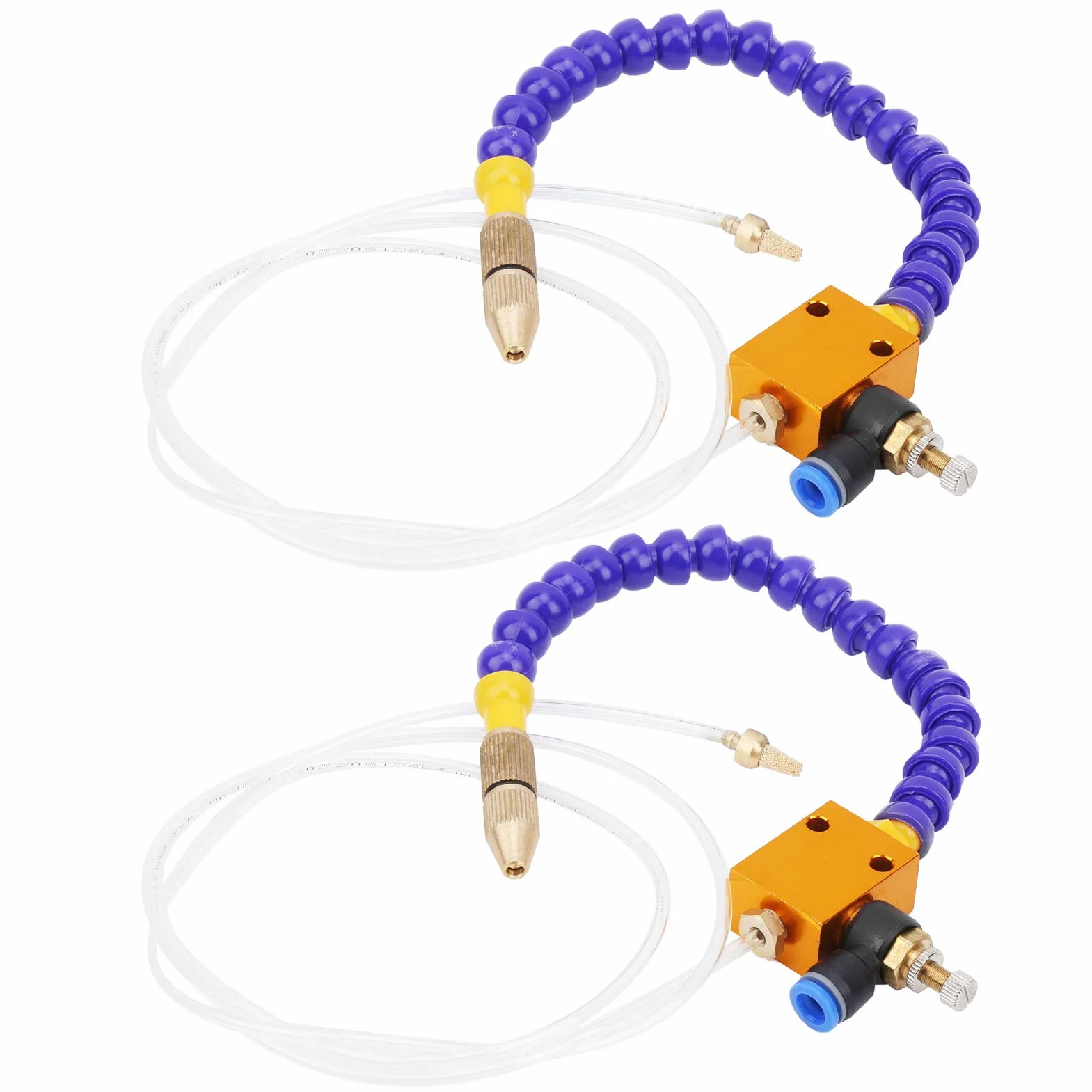 2 piezas de refrigerante, Herramientas de Fresado Fresa de niebla, de pulverización de lubricación para taladro de fresado de torno CNC de tubo de aire de 8 mm