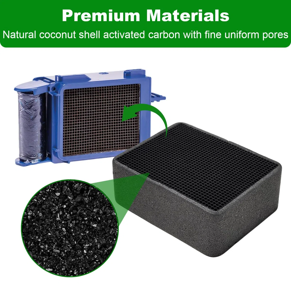 Juego de 3 filtros de repuesto de carbón activado, compatible con Geberit DuoFresh Module Insert 243.970.00.1, purificador de aire para inodoro, filtro de aire fresco para eliminar olores