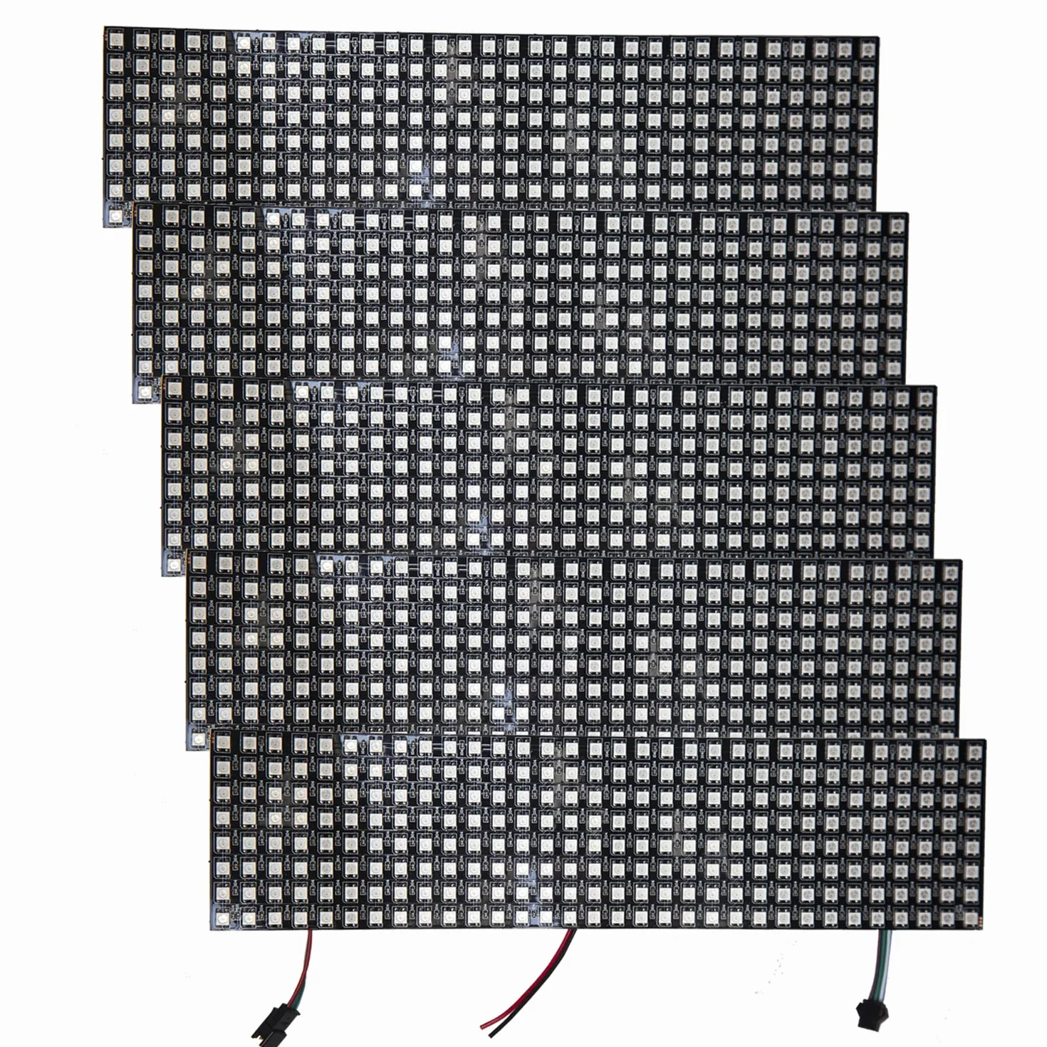 AZDelivery 5 módulos LED WS2812B Matrix RGB personalizables WS2811 WS2812 IC LED Pixel Panel con una Matrix Screen Board con soporte RGB