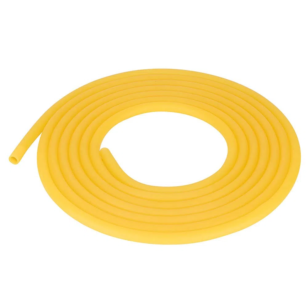 Labasics Tubo de Goma, Látex Puro Tubería Ambar Tubo de Caucho Natural 7/16 Pulgada (12 mm) DE 5/16 Pulgada (8 mm) DI Altamente Elástico y Fuerte Rubbre Tubing, 5 Meter