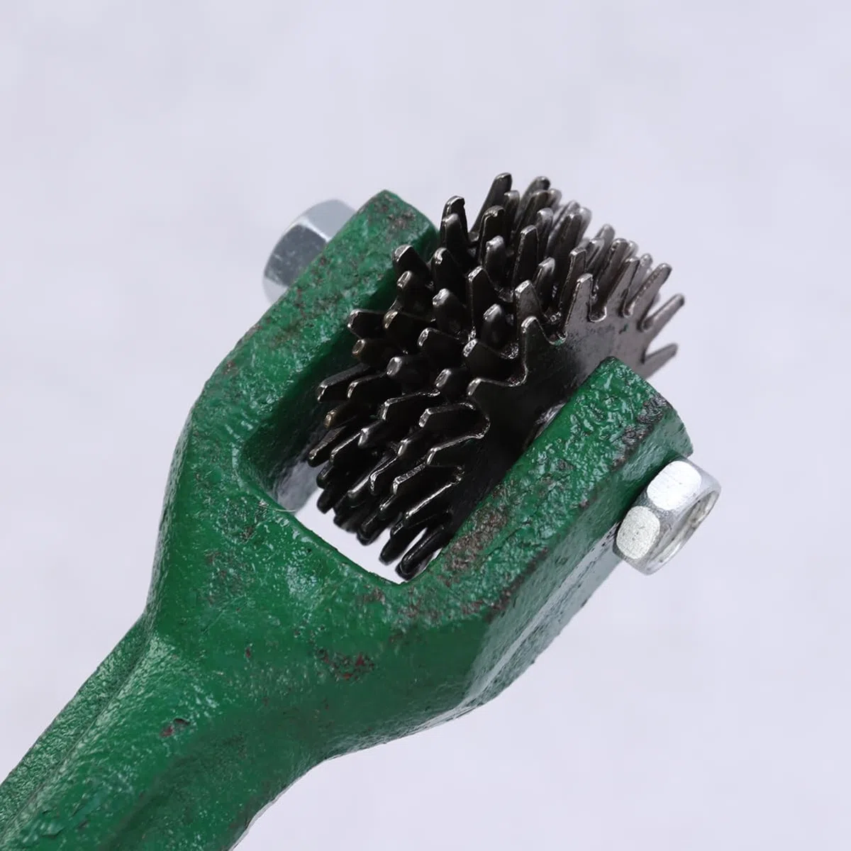 Soporte para Muelas Abrasivas Portátil y Fácil de Usar Material Plástico y Metal para Rueda de Amoladora de Banco Verde