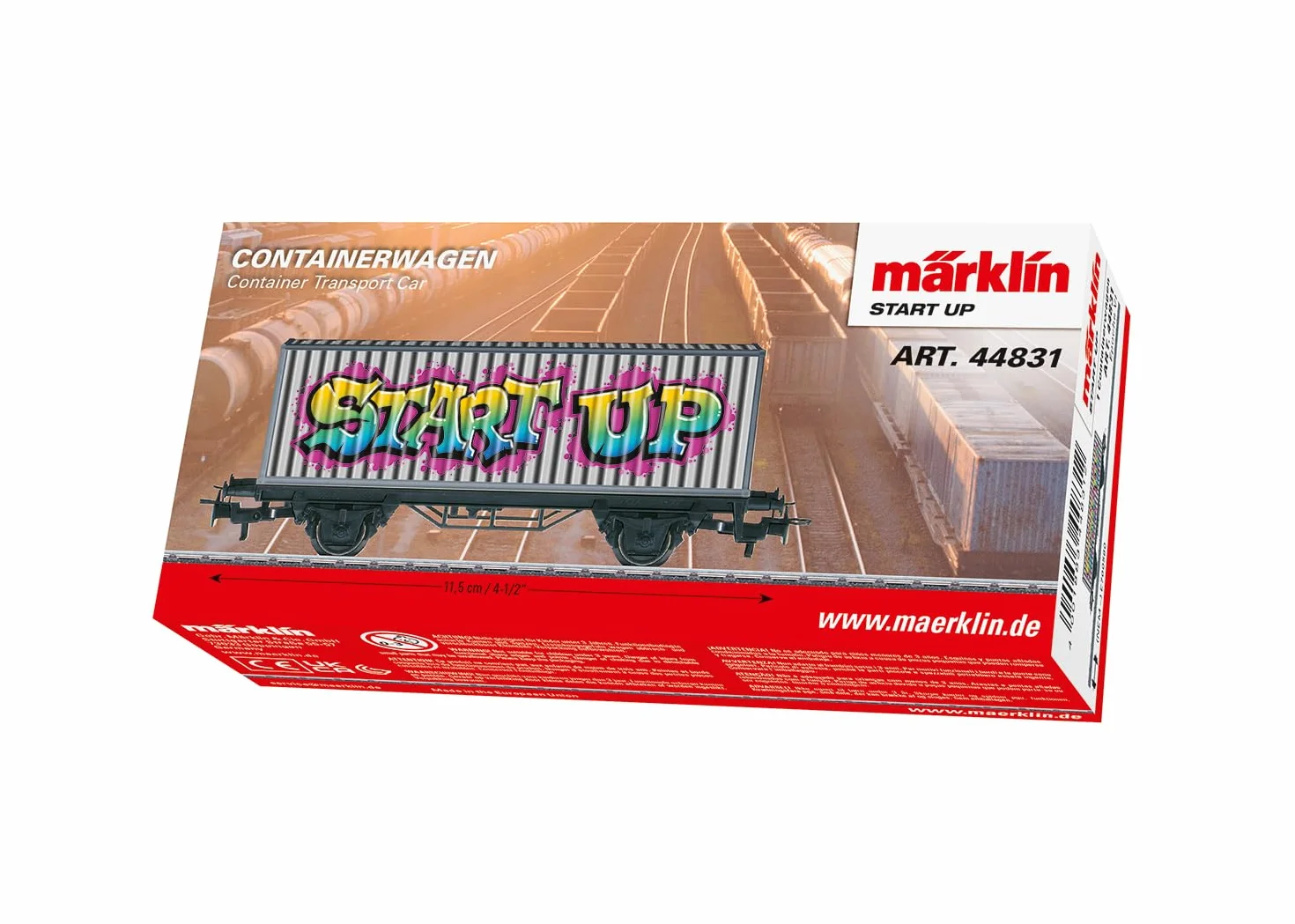 44831 H0 Carro contenedor 'Graffiti', EP.V, WS