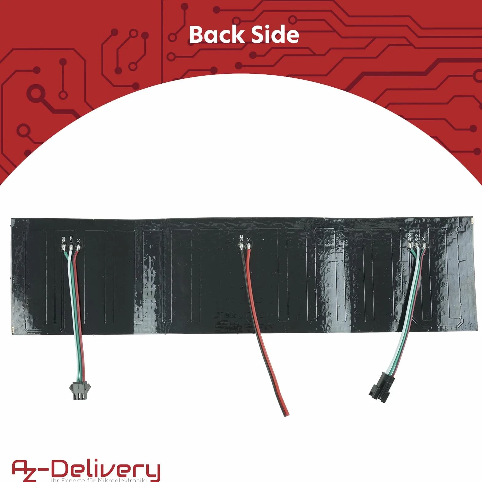 AZDelivery 5 módulos LED WS2812B Matrix RGB personalizables WS2811 WS2812 IC LED Pixel Panel con una Matrix Screen Board con soporte RGB