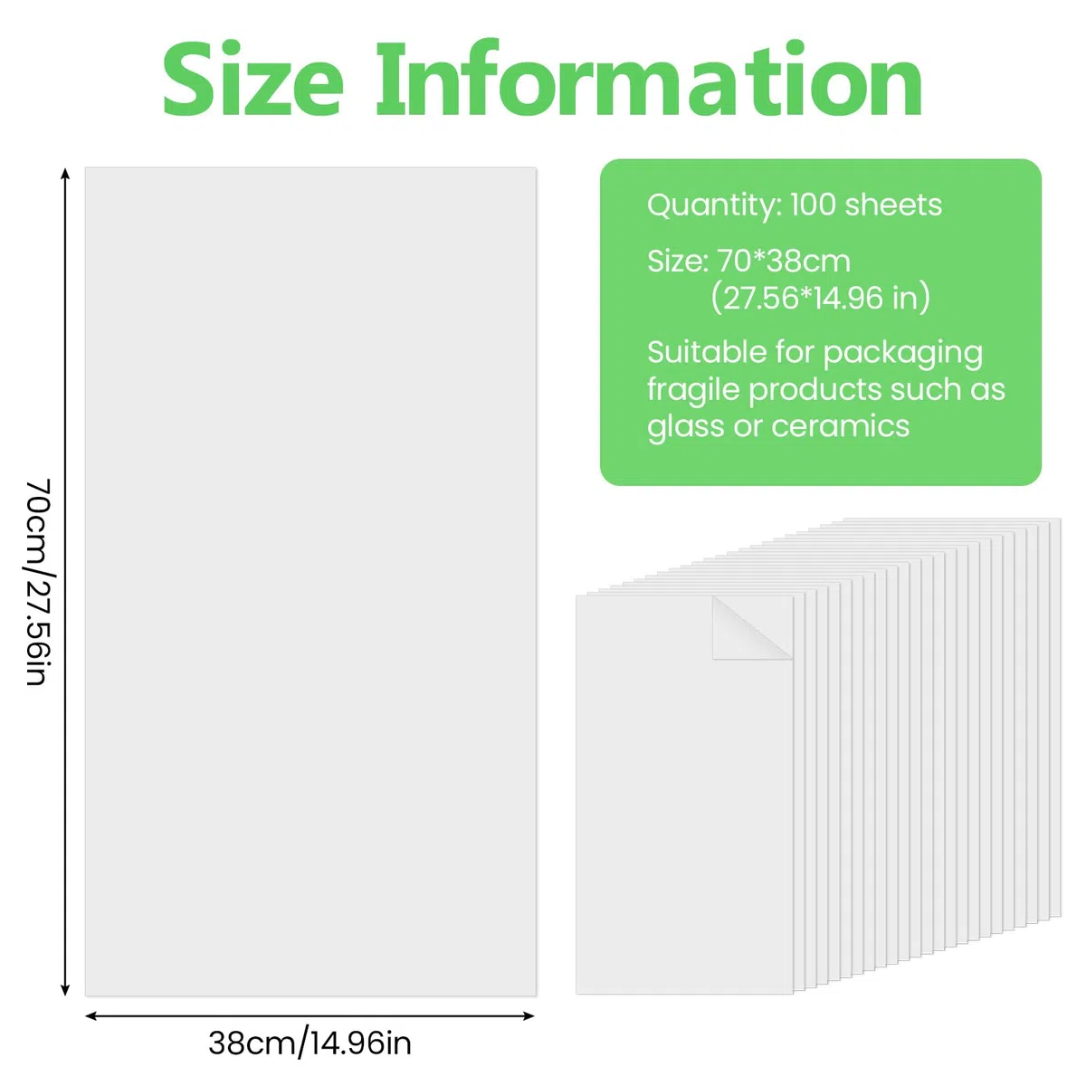 Papel de Embalaje Blanco para Mudanzas 100 Hojas de Papel de Seda para Embalaje de 70 x 38 cm Papel de Periódico para Envolver Cristal Vajillas Ropas Papel de Embalaje de Regalo para Tienda
