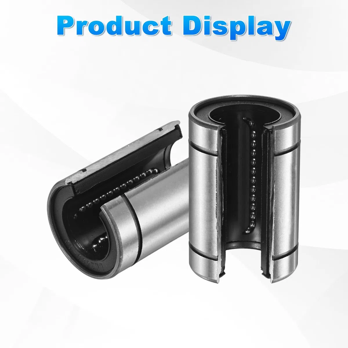 PATIKIL Rodamientos Lineales Abiertos LM25UUOP ID 25mm OD 40mm Longitud 59mm 4Pcs Casquillos Movimiento Lineal Con Sellos Goma Ambos Lados Para Máquinas CNC
