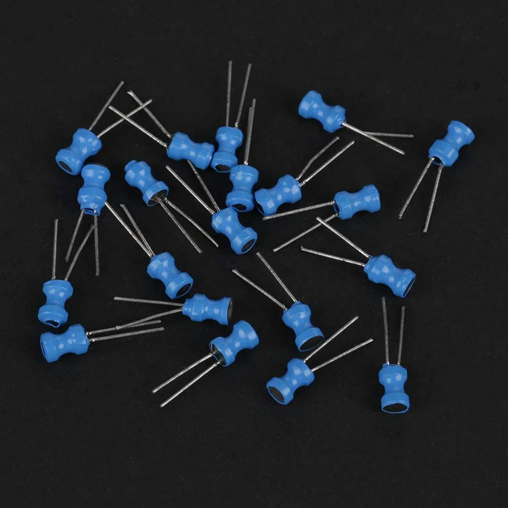 Nikou Inductor - Inductor Bobina Inductores Electrolíticos Capacitor Surtido Kit Gama 10uH-10mH 12 Valores Inductores de estrangulación Surtidos Kit con Caja de Almacenamiento