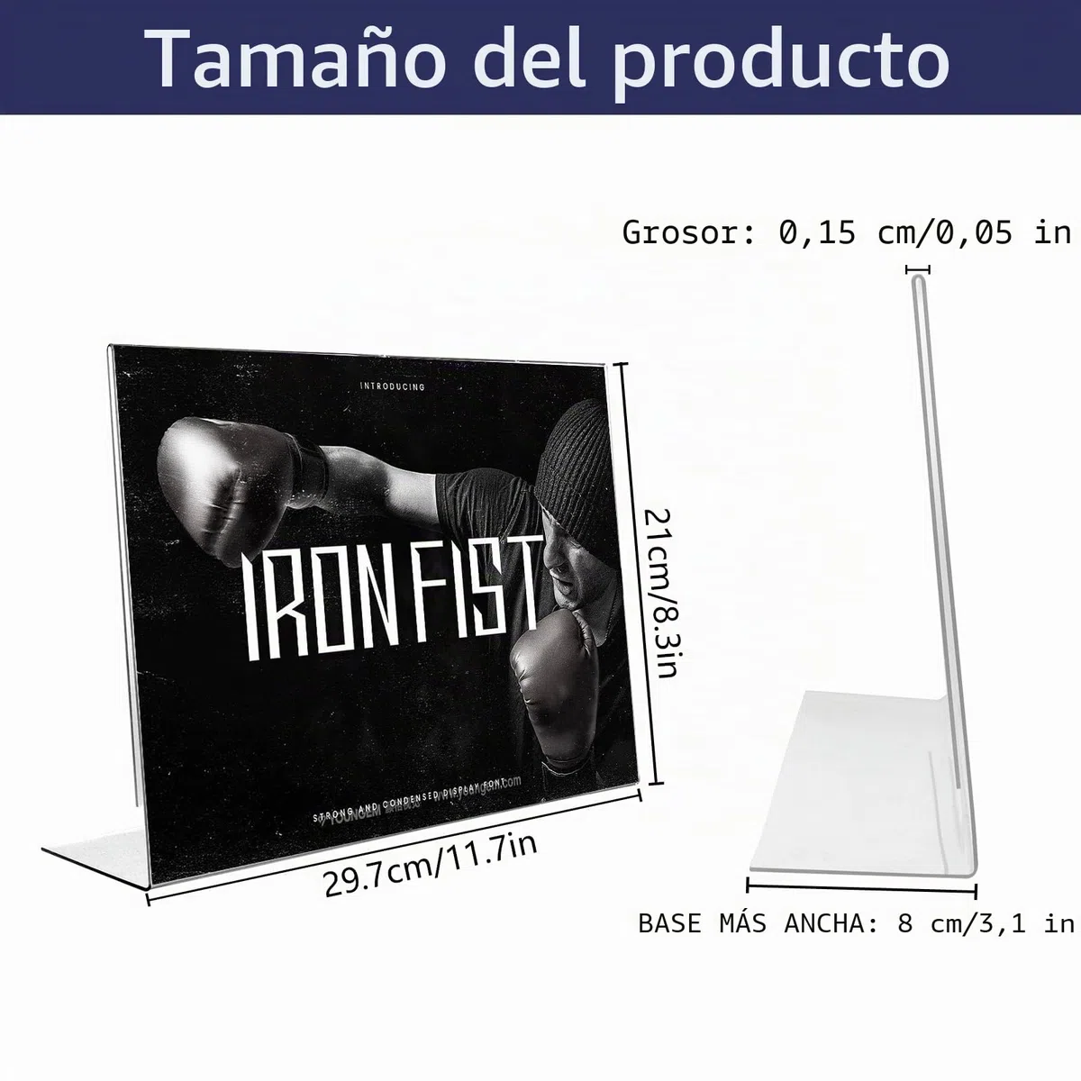JMIATRY 6 Pack A4 expositor metacrilato, metacrilato a4, Expositor Metacrilato Transparente A4 para Recepción, Oficina, Tienda, Restaurante, Hotel - 297x210MM