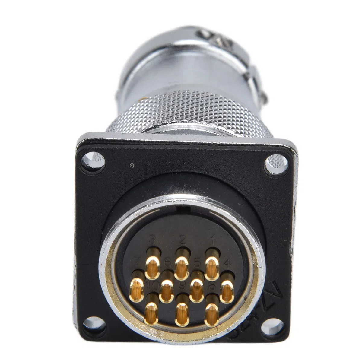 Conector Industrial 10 Pines Macho Hembra para Panel, Conector Cable Metálico 10mm 4 Pares, Industrial Macho Hembra Accesorio de Conexión Seguro y Duradero