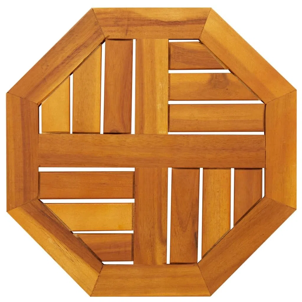 vidaXL Tablero de Mesa Octogonal Madera Maciza de Acacia 40x40x2 cm, Superficie de Mesa, Tablero de Mesa de Repuesto, Tablero de Muebles de Madera