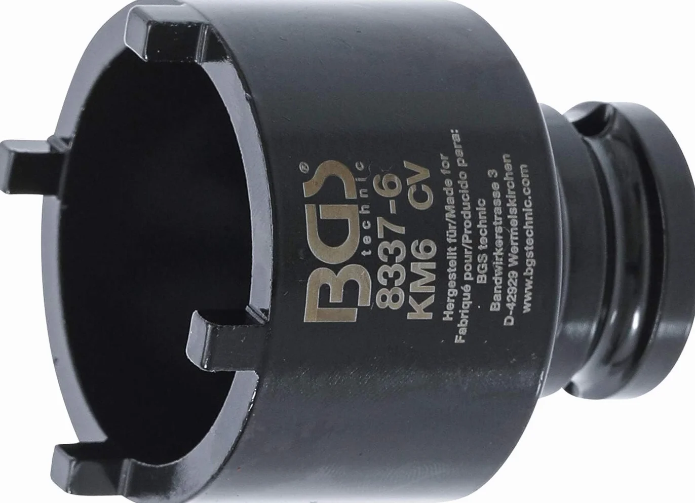 BGS 8337-6 | Vaso almenados | para tuercas ranuradas dientes externos | KM6