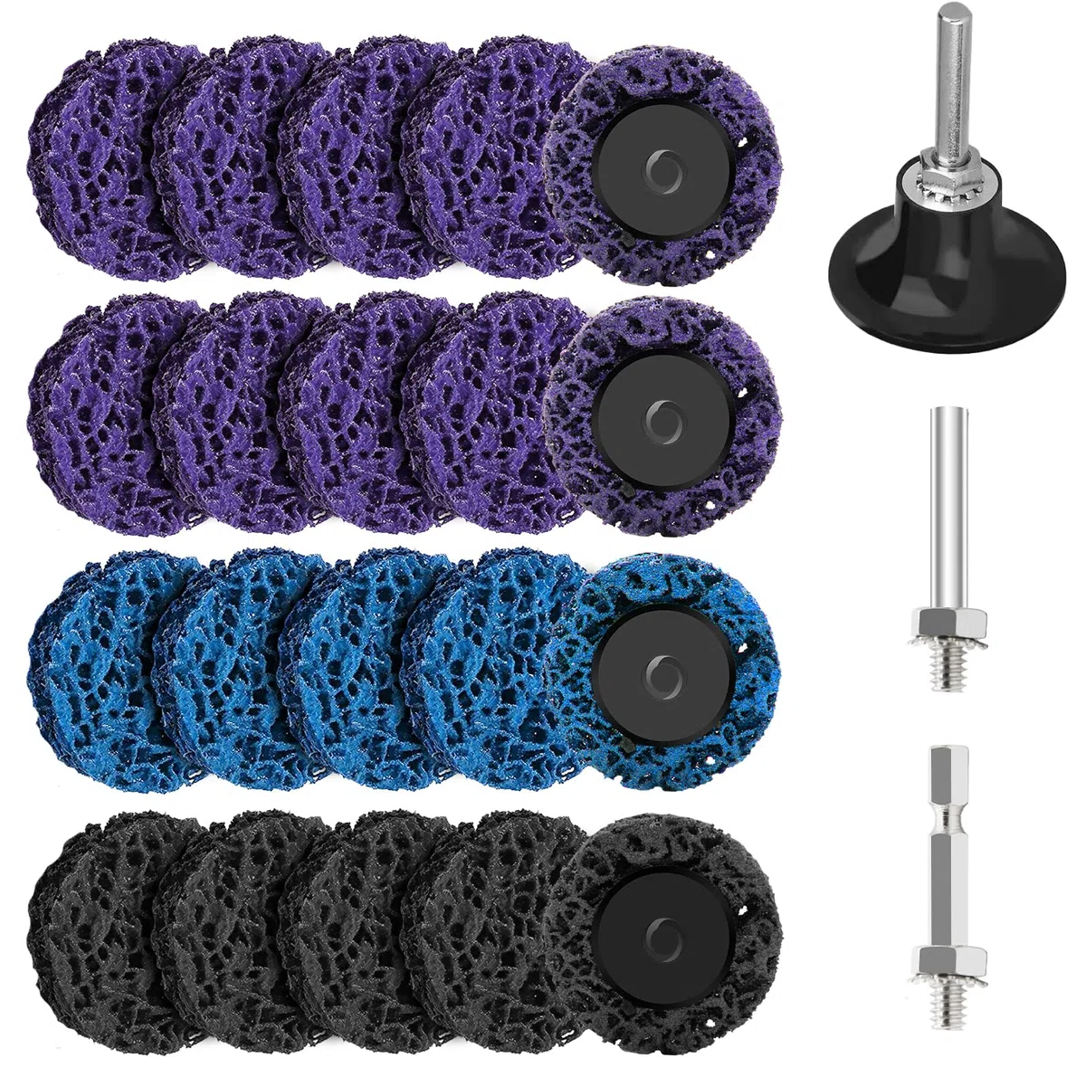 20 Piezas Discos de Limpieza Gruesos,Disco CSD de 50 mm,Discos de Limpieza para Amoladora Angular,Posibilidad de Tratamientos de Eliminación de Pintura,Óxido,Soldadura y Oxidación
