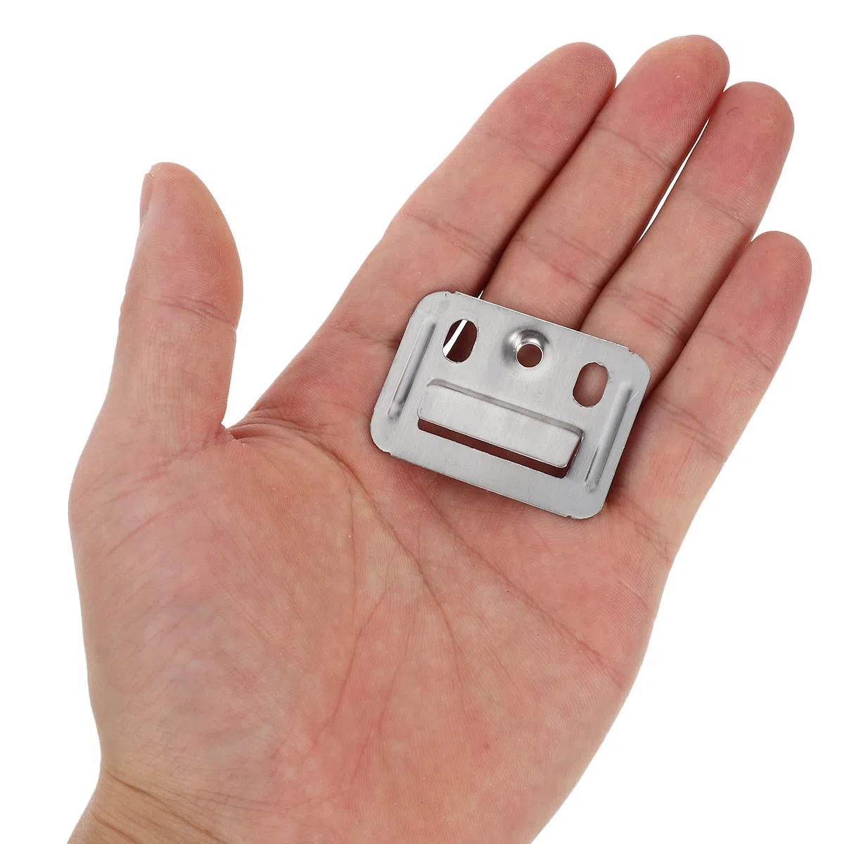 BETOOKY Abrazaderas para Panel de Pared Integrados 100 Piezas Acero Inoxidable 43X32 MM para Muebles Fondo Ensanchado y Engrosado para Mayor Soporte y Transporte Cómodo
