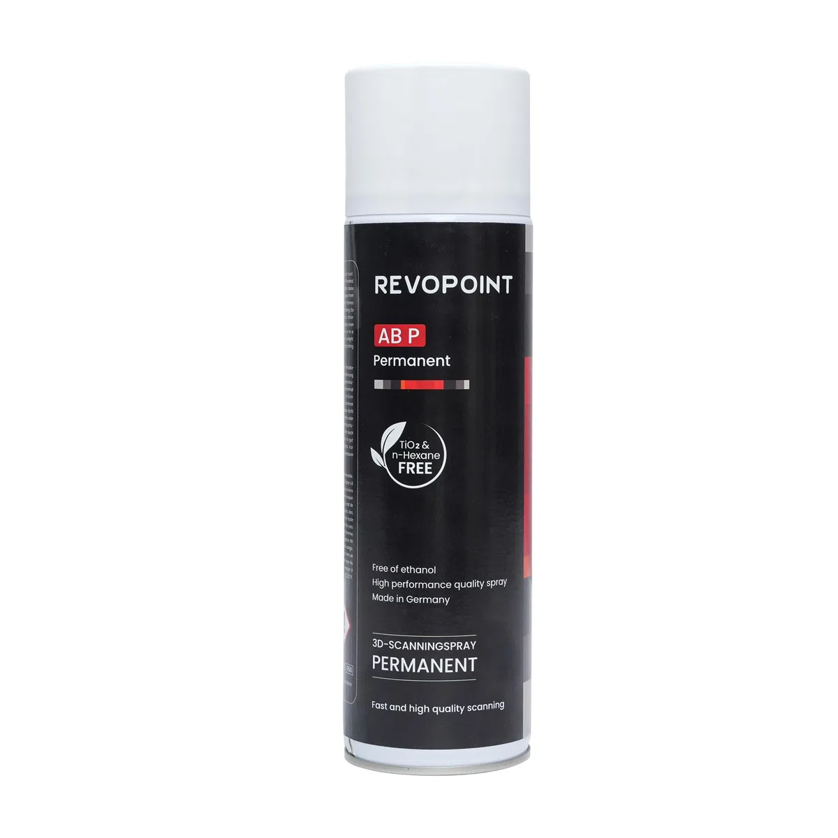 Spray para Escáner 3D, Semi-Permanente Hasta su Limpieza, para Superficies Reflectantes, Transparentes, Negras o Altamente Texturizadas, 500ml, AB-P
