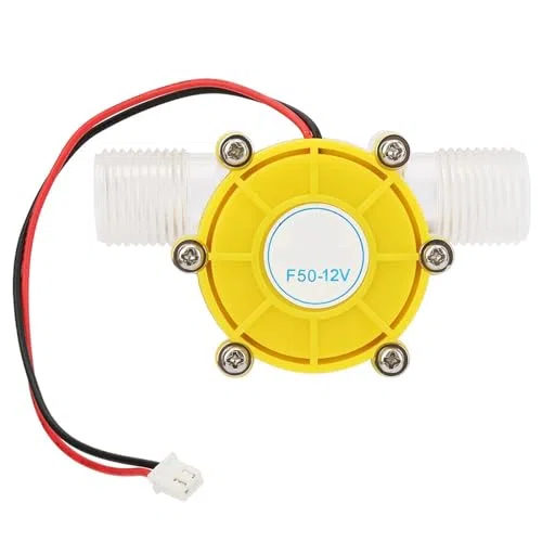 Generador de Turbina de Agua 12V DC, Micro Hidráulico para Energía Renovable, Amarillo, 5V/12V/80V, 90g, Alta Eficiencia