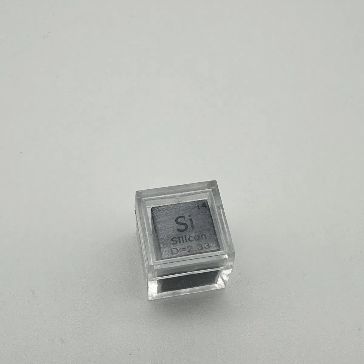 Cubo de densidad de metal de 10 mm con caja de acrílico, herramienta de enseñanza de pureza del 99,95%, regalo para estudiantes, profesores, amantes de la química, colección de aficiones, experimento