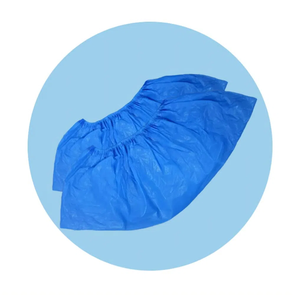 300 Piezas Cubrezapatos, Shoe Covers, CPE Cubrezapatos Desechables, Cubre Zapatos, Patucos Desechables, Calzas Desechable, Antideslizantes,Impermeables, Azul