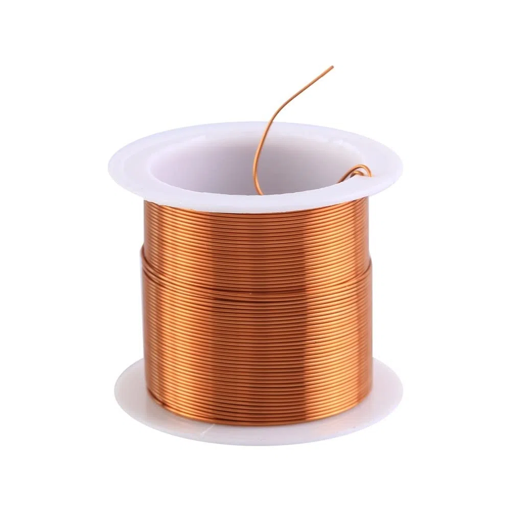 MiOYOOW Alambre de cobre esmaltado de tensión, 0.6mm 10m, café rojizo, para transformadores, motores, inductores y más