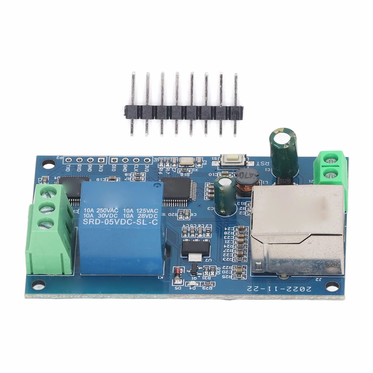 Módulo de relé de Red, Módulo de relé RTU de 1 Vía Módulo Controlador Ethernet Módulo de Relé de Red de Control LAN, Controladores de Proceso