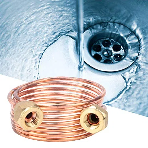 Tubería Capilar de Cobre, Tubo de Refrigeración Flexible 2,8 Mm G1/4" (1500Mm) Para Equipos de Aire Acondicionado Y Neveras
