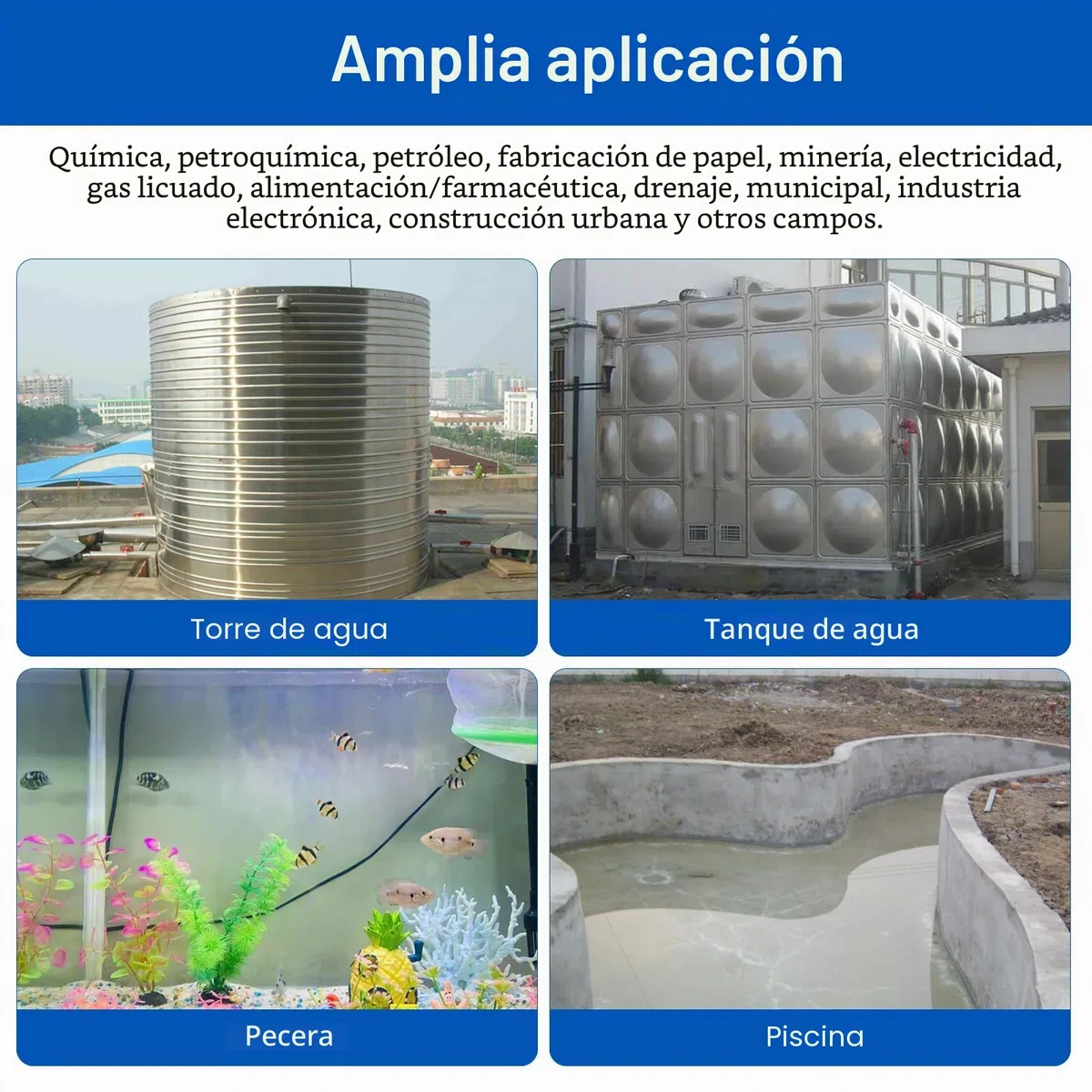 Válvula De Agua De Latón De 1/2 Pulgada, Válvula De Flotador Automática Para Piscinas, Cisternas, Cubos, Bebederos para animales, Azul