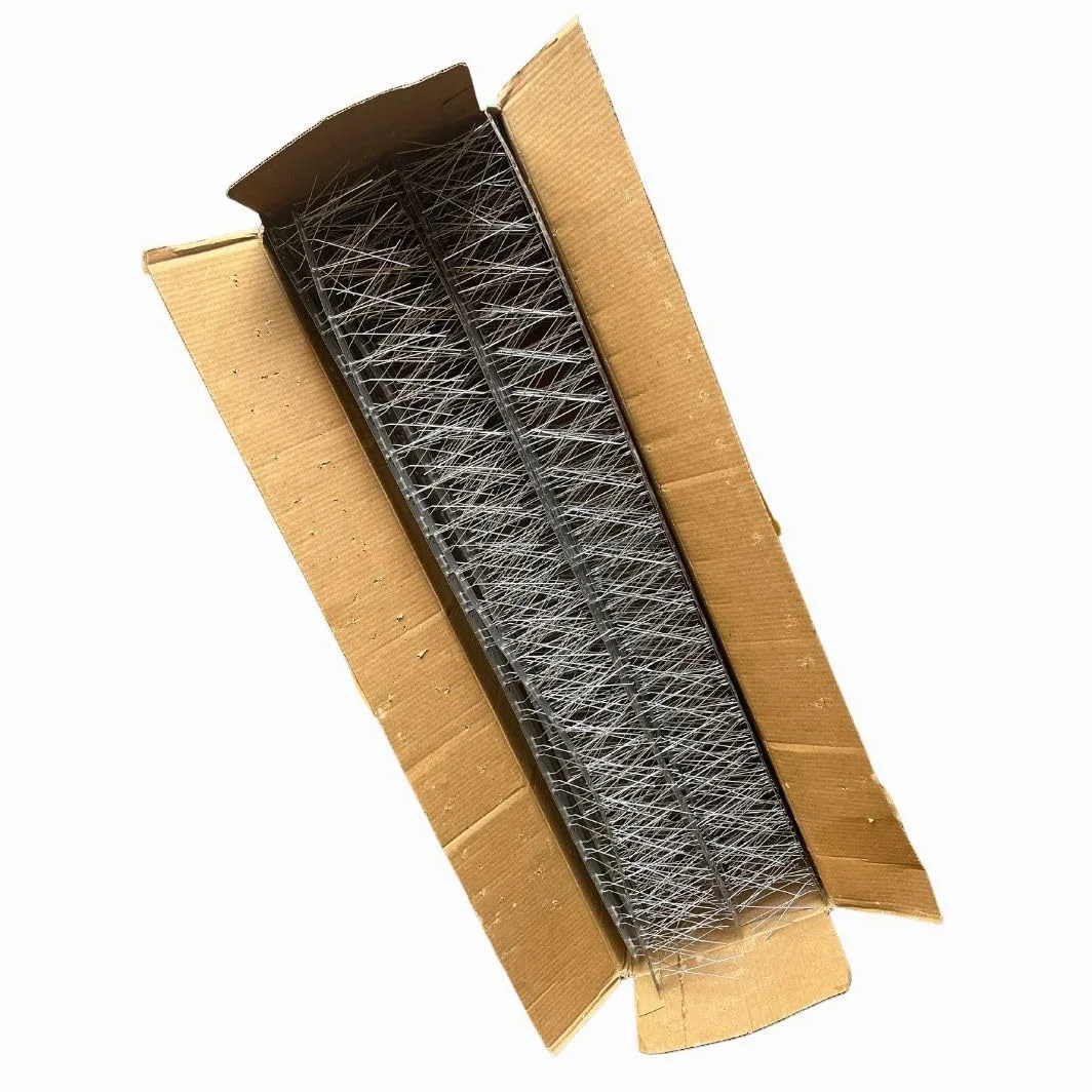 EINSIDE 10 Metros de disuasorio para Aves antipalomas, 80 Puntas en Acero Inoxidable AISI 304, Base Flexible Caja de 10 Piezas