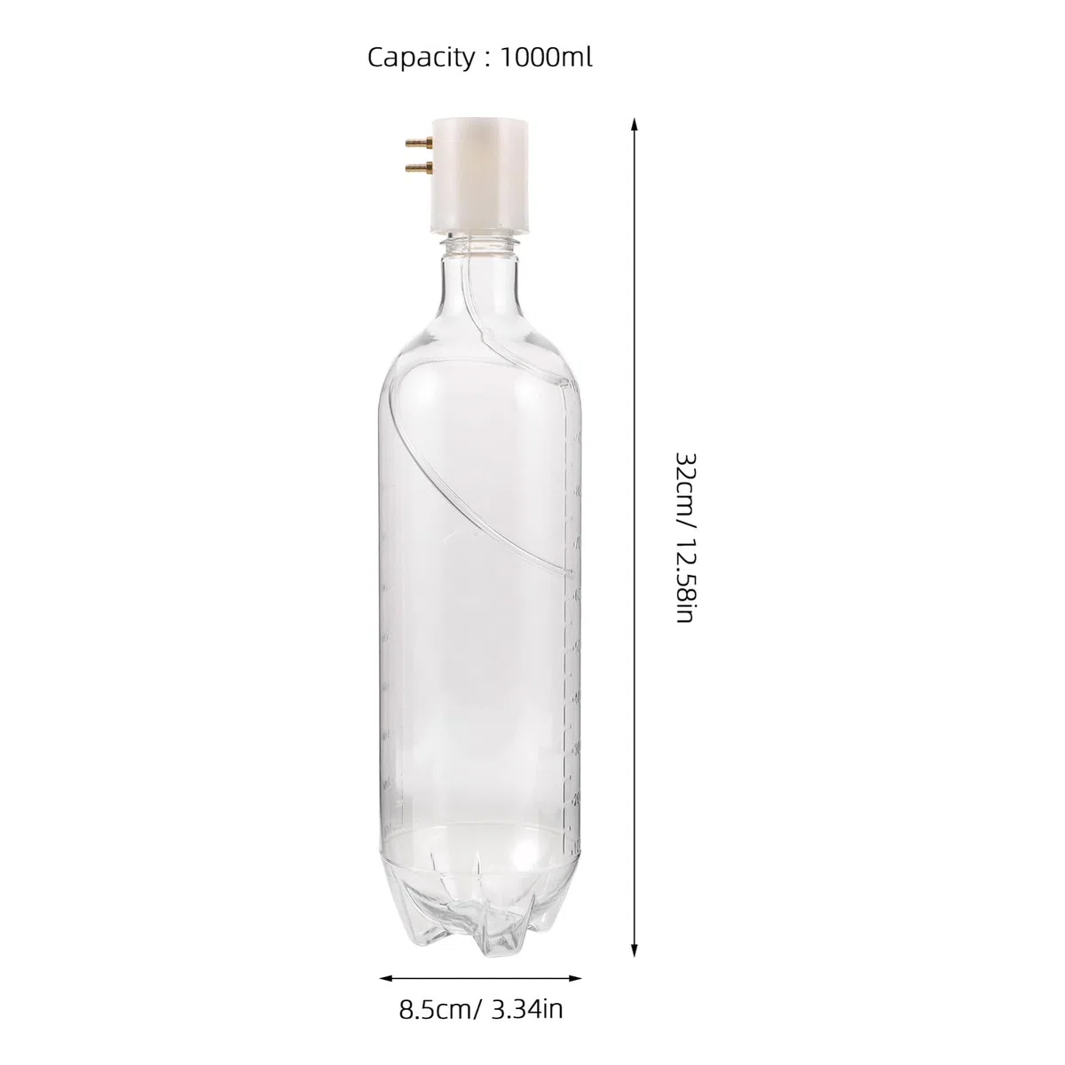 Alipis Depósito de Agua Tapa Botella de Almacenamiento de Agua Transparente Accesorio para Silla de Dentista para Equipos Dentales y Muestras Líquidas