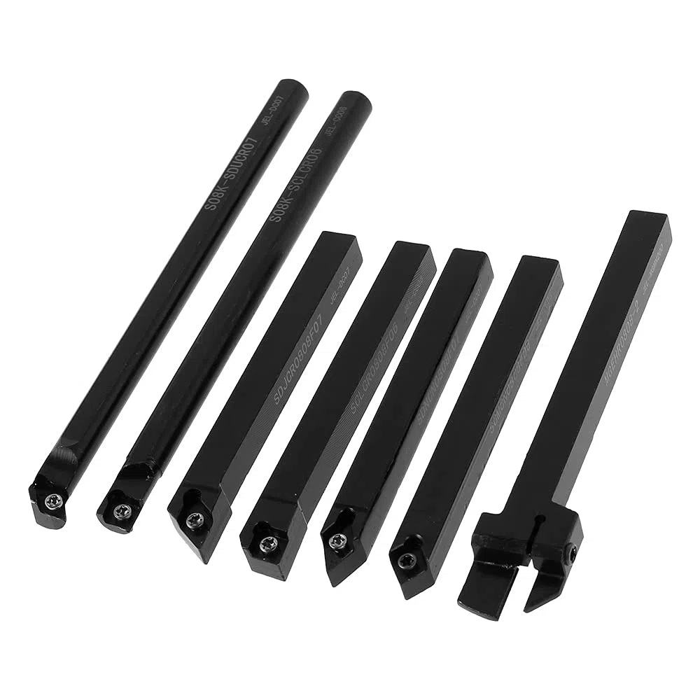 Juego de 21 herramientas de torno multifunción para herramientas de torneado con inserciones de carburo (8 mm)